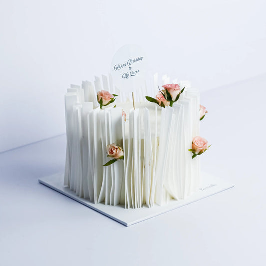 Wafer Floral Celebration Cake