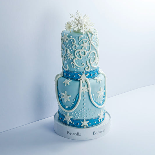 Two-Tier Frozen Frosted Theme Cake