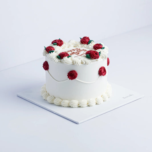 Vintage Marriage Day Cake