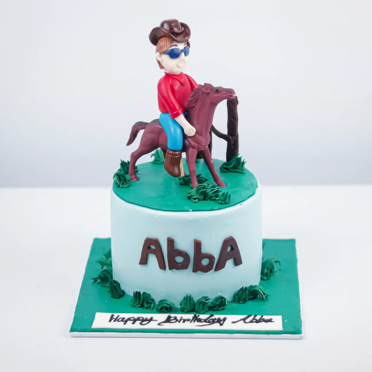 Cowboy Father Theme Cake