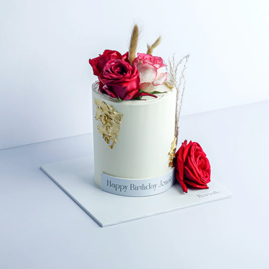 Raw Flower Theme Cake