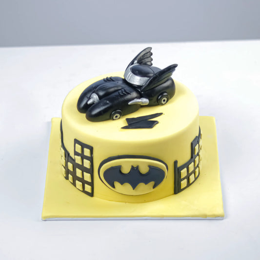 Bat Man's Batmobile Cake