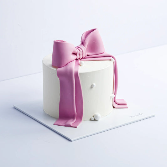 Pink Bow celebration Cake