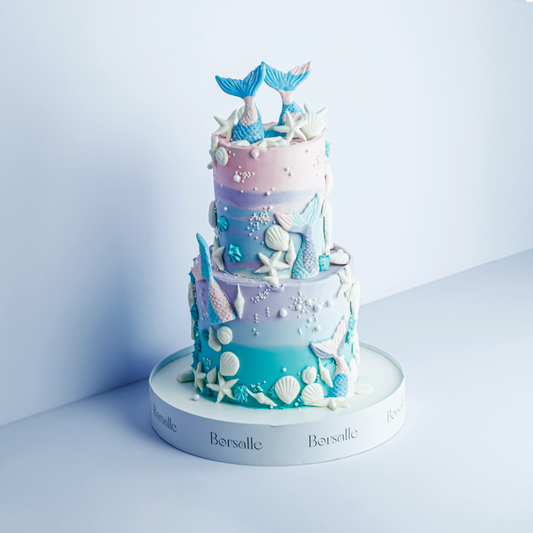 Two-Tier Mermaid's Birthday Cake