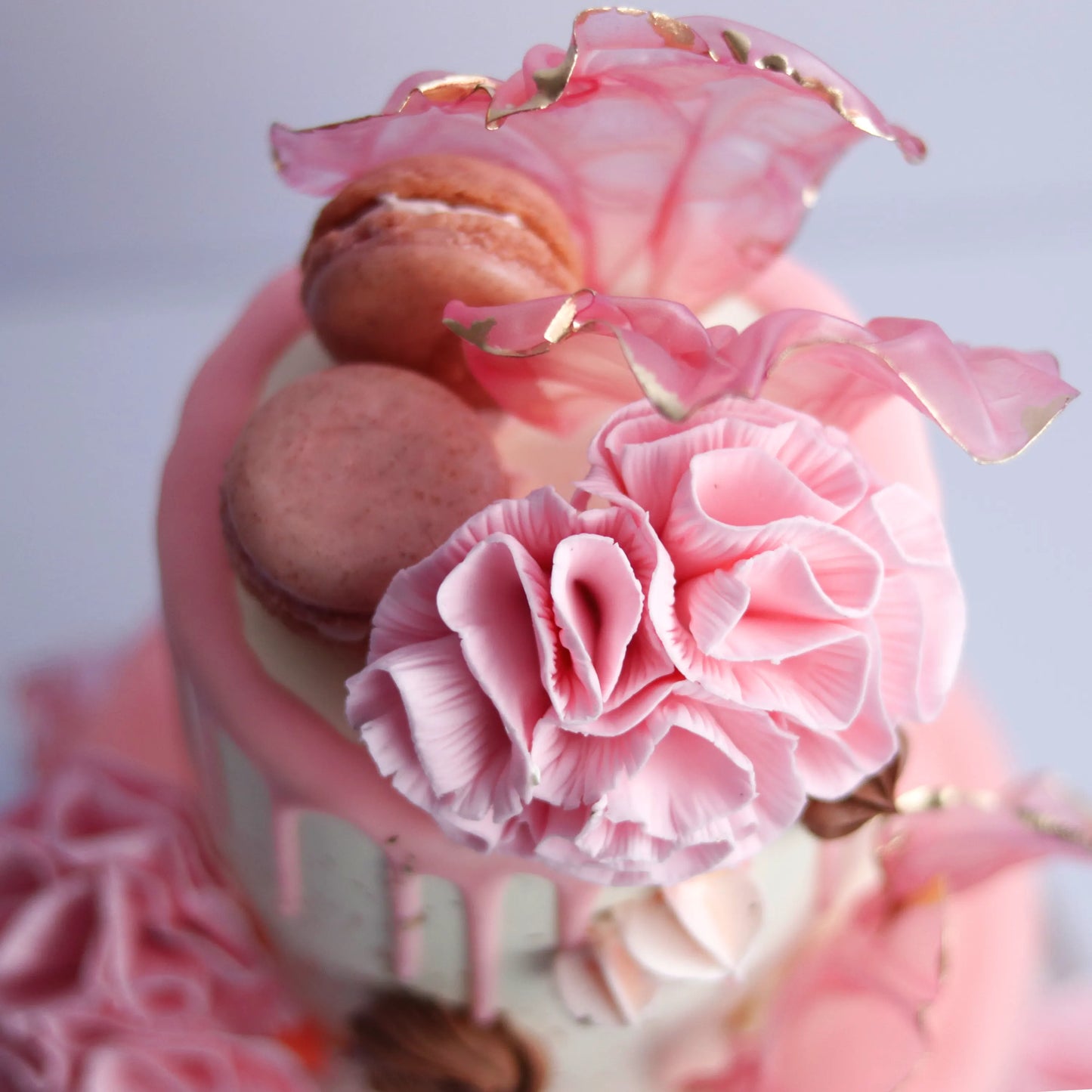 Two-Tier Floral Anniversary Cake