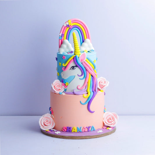 Two Tier Unicorn dream cake