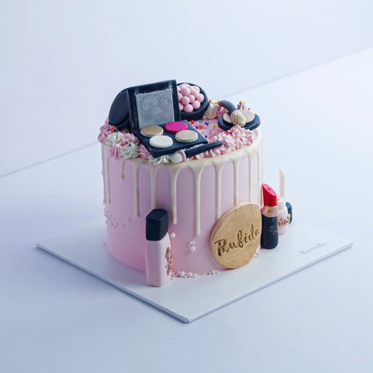 White Makeup Cake