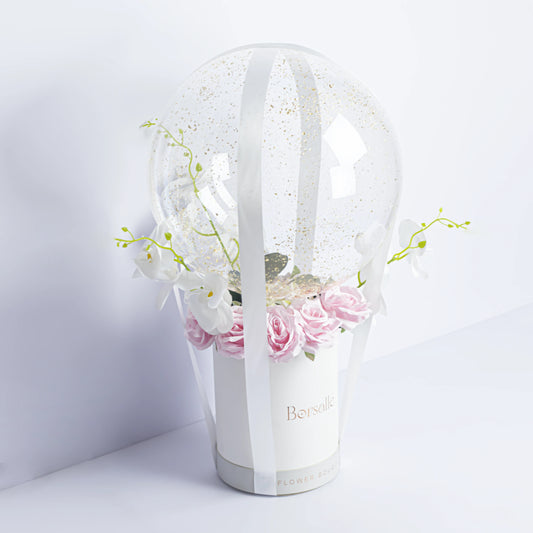Pink Floral Balloon Bouquet