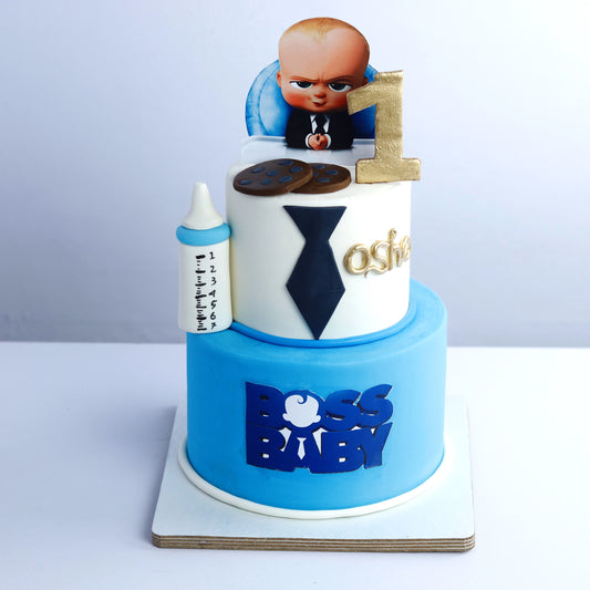 Boss Baby's Executive Two-Tier Cake