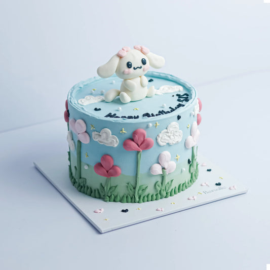 Bunny Themed Birthday Cake