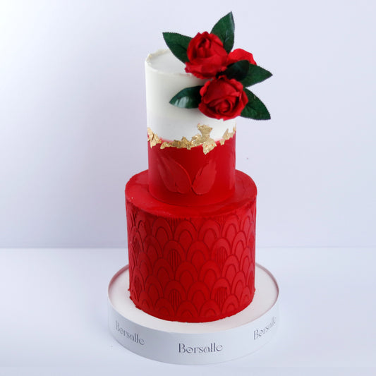 Two-Tier Eternity of Rose Cake