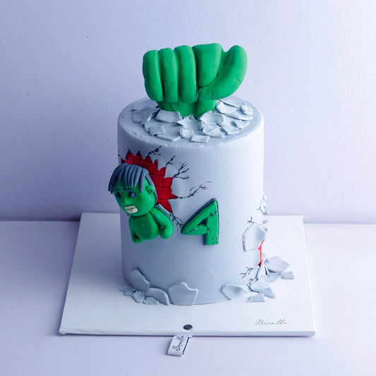 Hulk Theme Cake