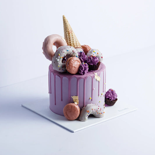 Ice Cream Cone Doughnut Cake