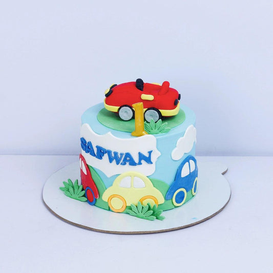 Car Theme Cake - Borsalle
