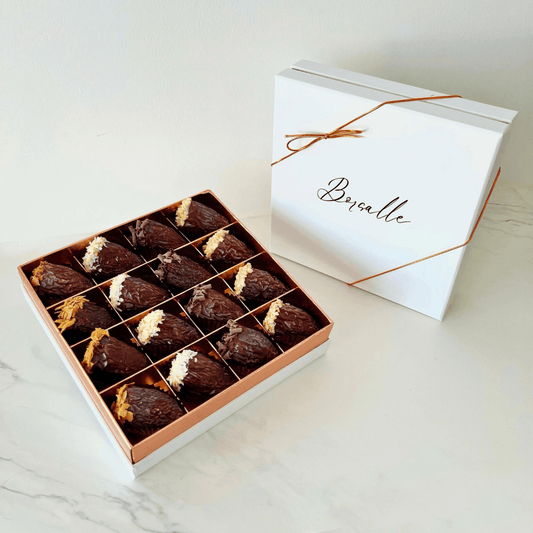 Chocolate Filling Medjool Dates Gift Box - Borsalle