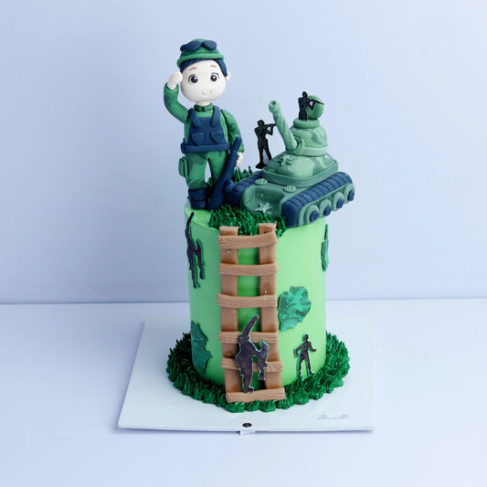 Military Man Theme Cake - Borsalle