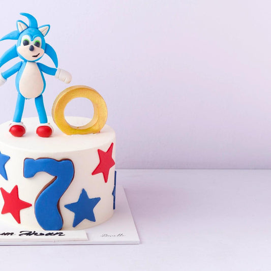 Sonic The Hedgehog/blue Sonic theme Cake - Borsalle
