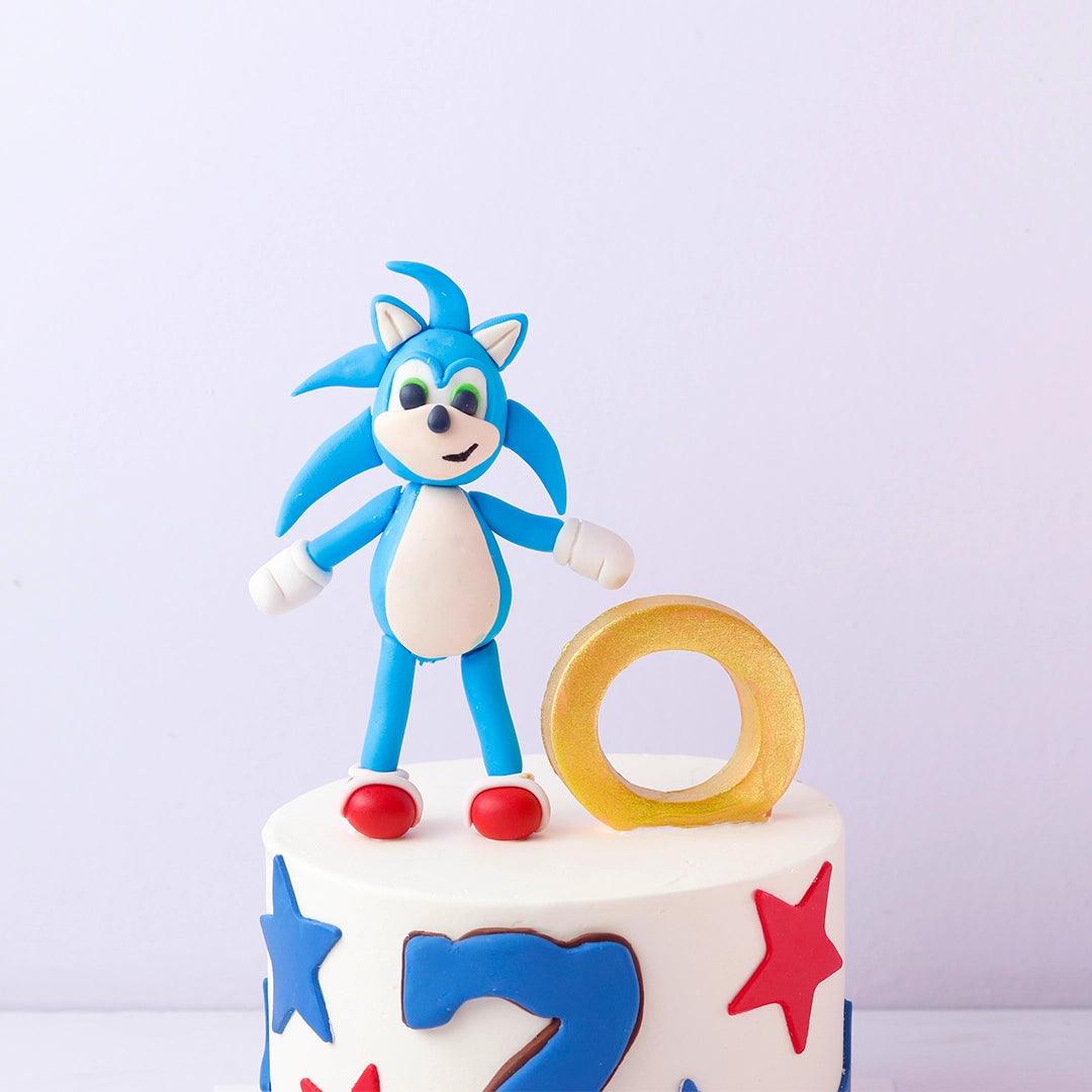 Sonic The Hedgehog/blue Sonic theme Cake - Borsalle