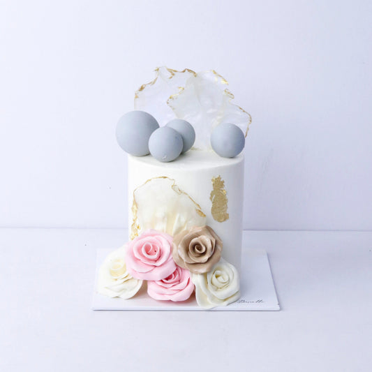 White Rose cake - Borsalle