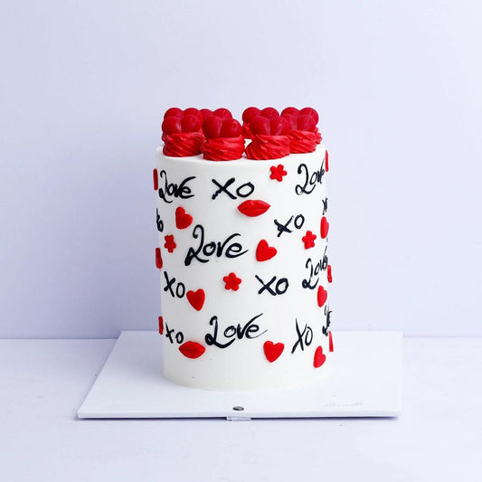 XOXO Valentine Love cake - Borsalle