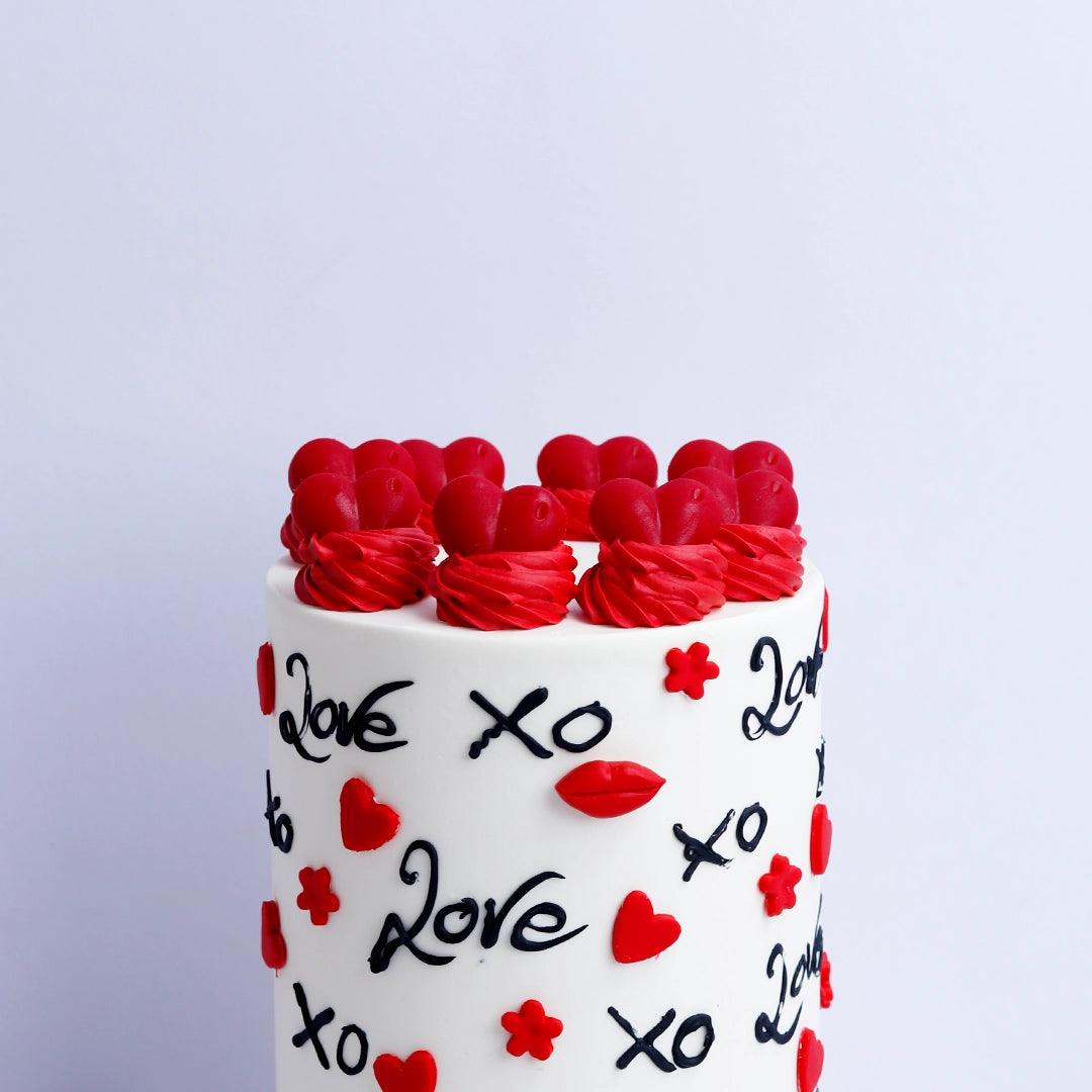 XOXO Valentine Love cake - Borsalle