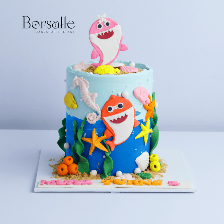 Baby Shark Theme Cake - Borsalle