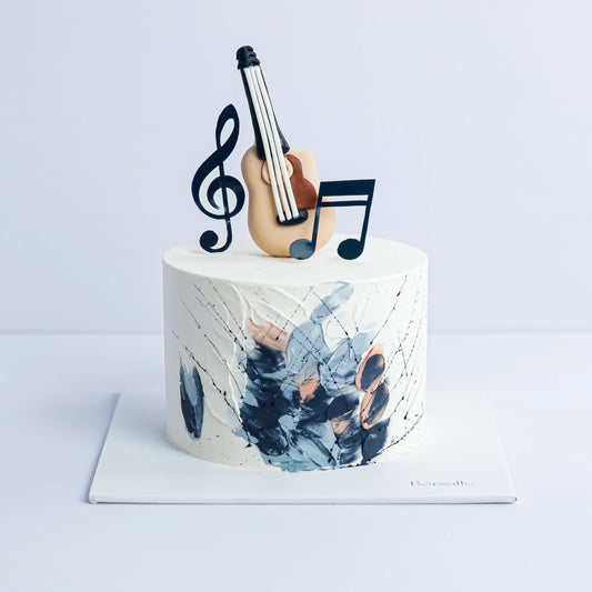 Guitar Theme Cake