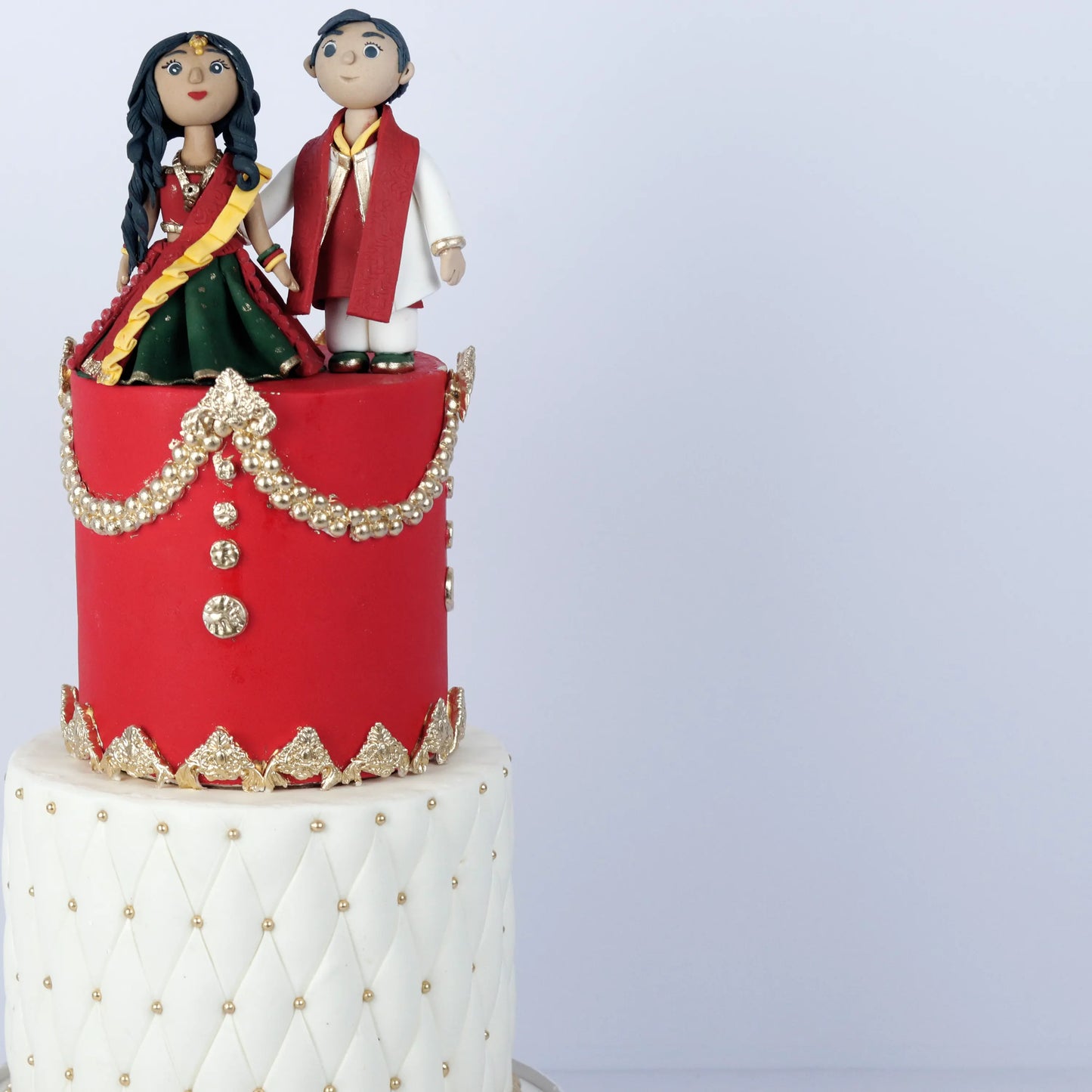 Two-Tier Heritage Couple Cake