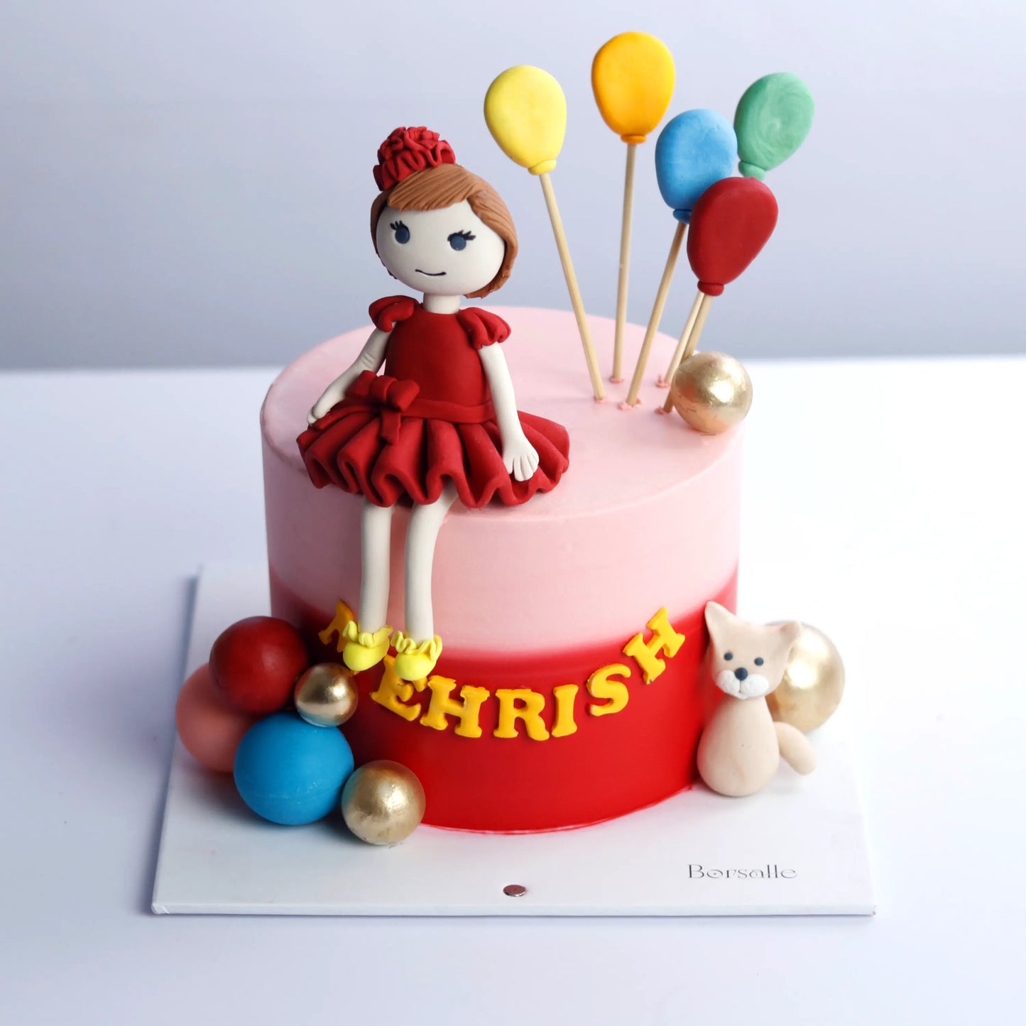 Little Lady in Red Cake