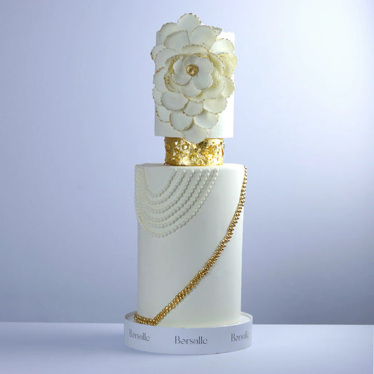 Two-Tier Anniversary Bloom Cake