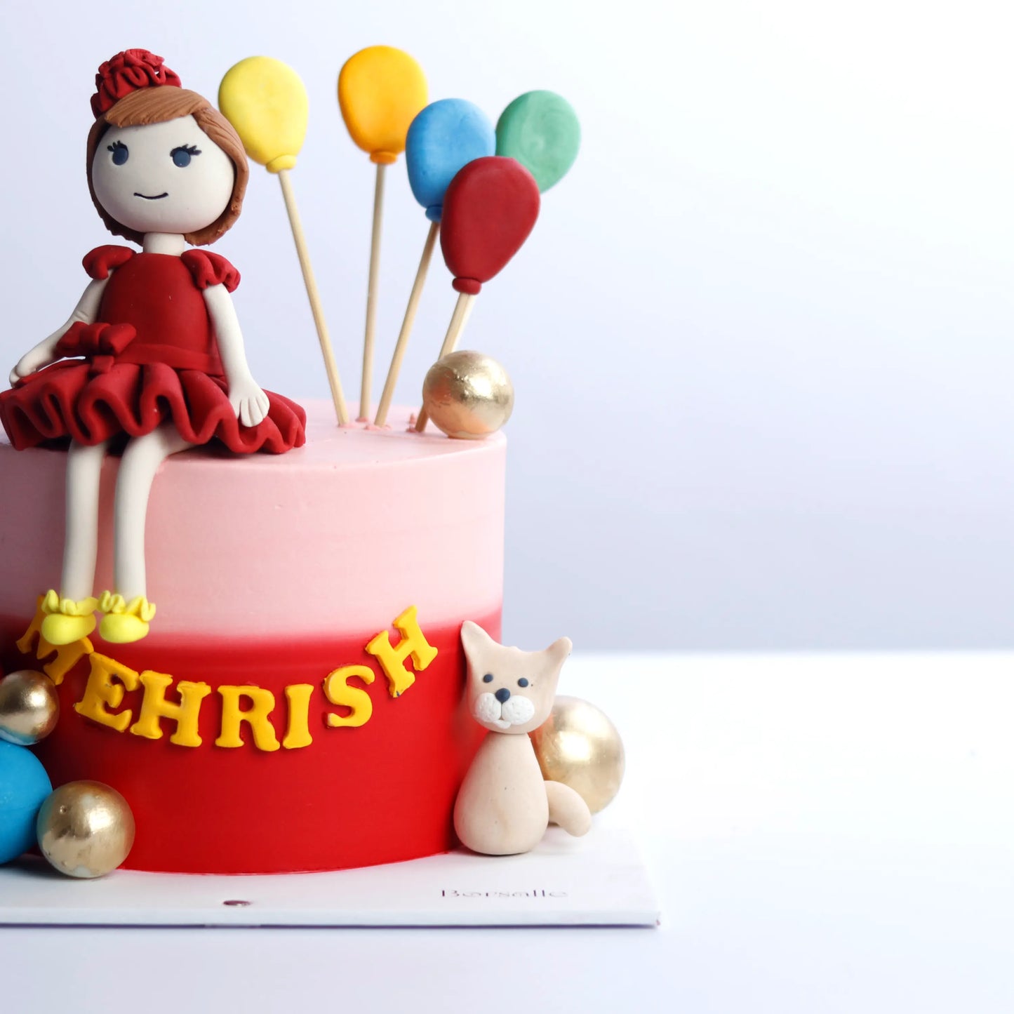 Little Lady in Red Cake