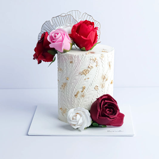 Mad Hatter Floral Cake