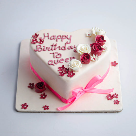 Heart Shaped Birthday Cake