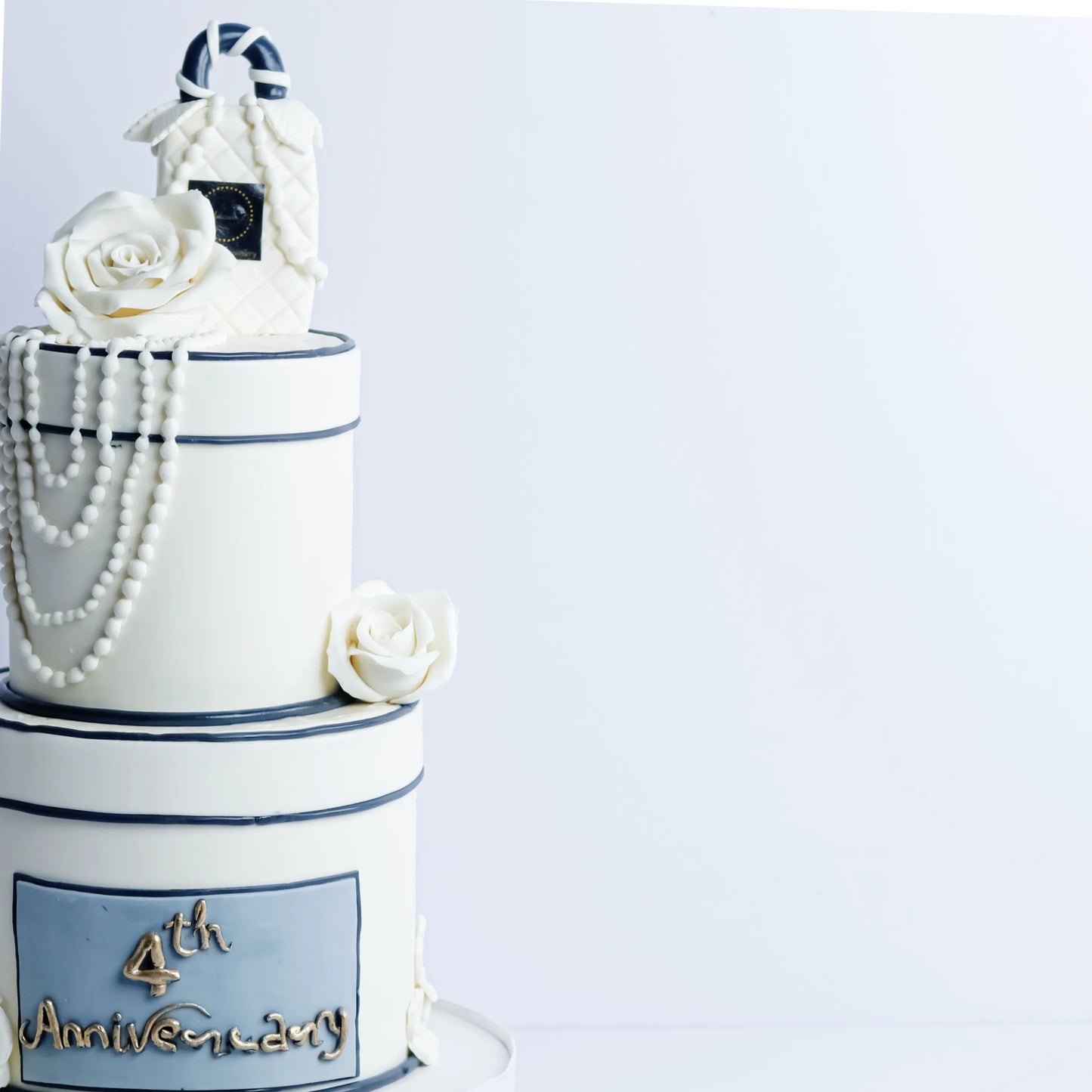 Two-Tier Ivory Celebration Cake