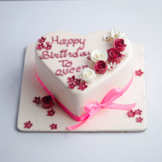 Heart Shaped Birthday Cake
