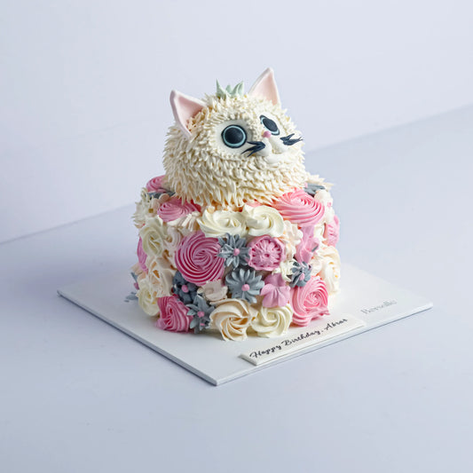 Cute Cat Birthday Cake