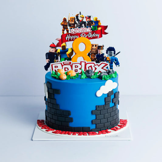 Roblox Themed Celebration Cake