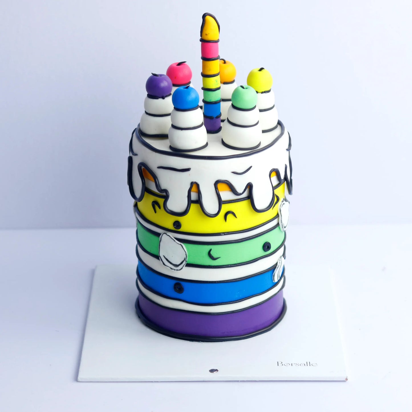 Comic Color Splash Cake