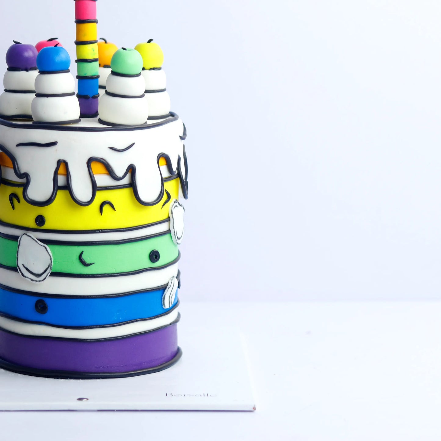 Comic Color Splash Cake