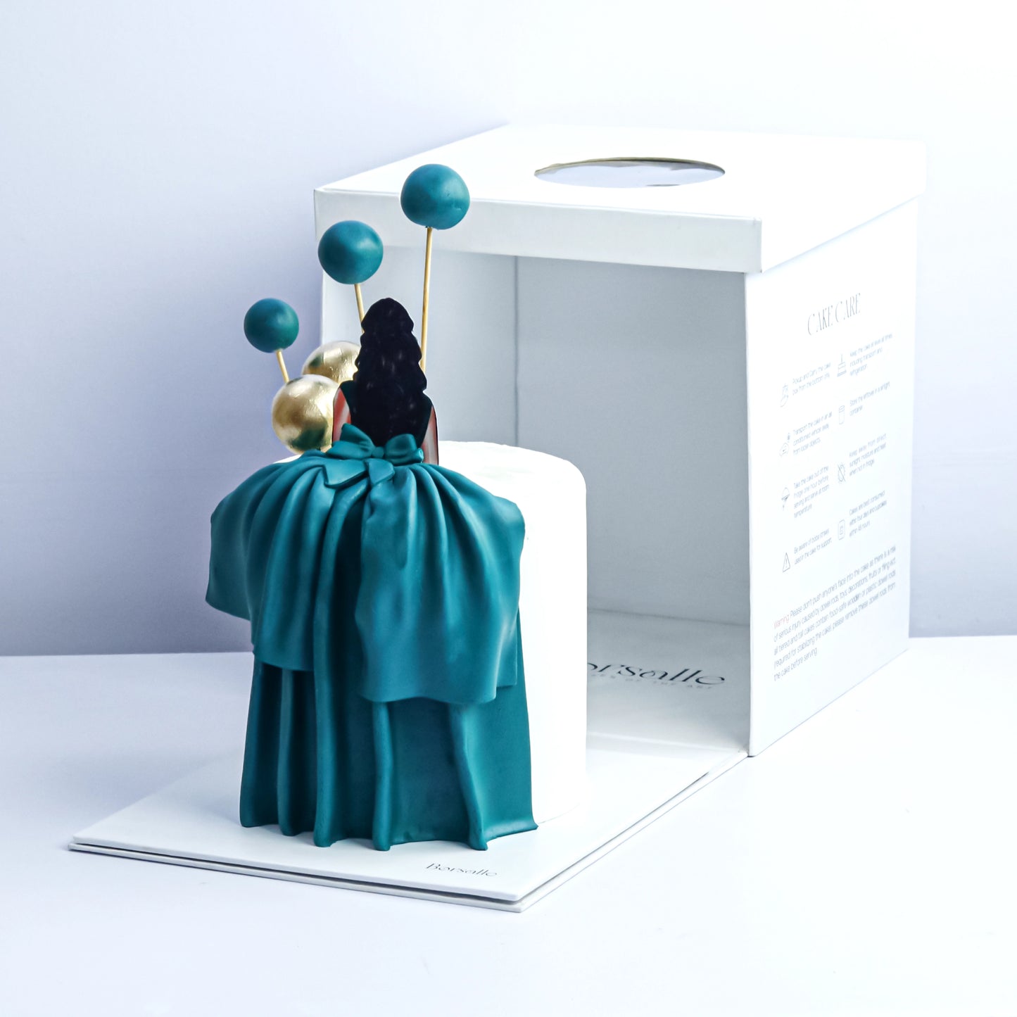 Girl & Cat Theme Cake