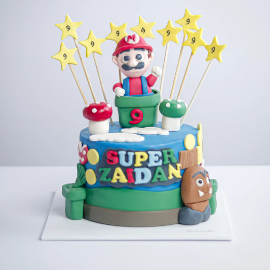 Supar Mario Birthday Cake