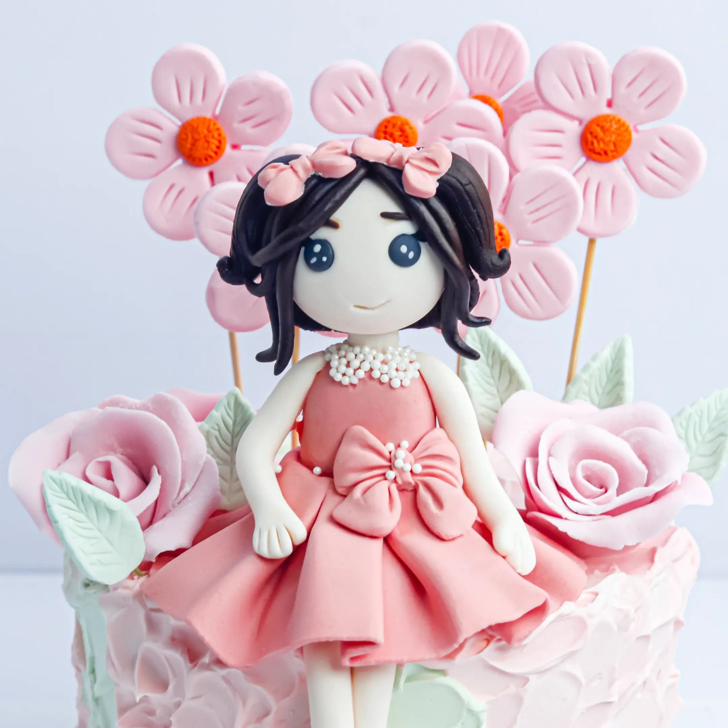 Cute Girl's Flower Theme Cake