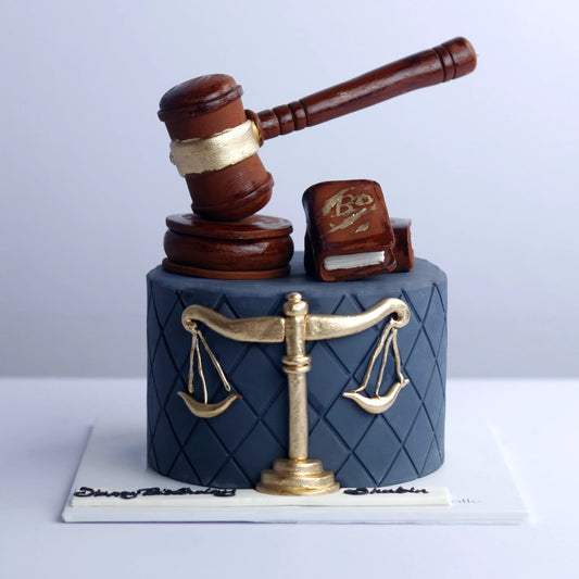 Scales of Justice Cake