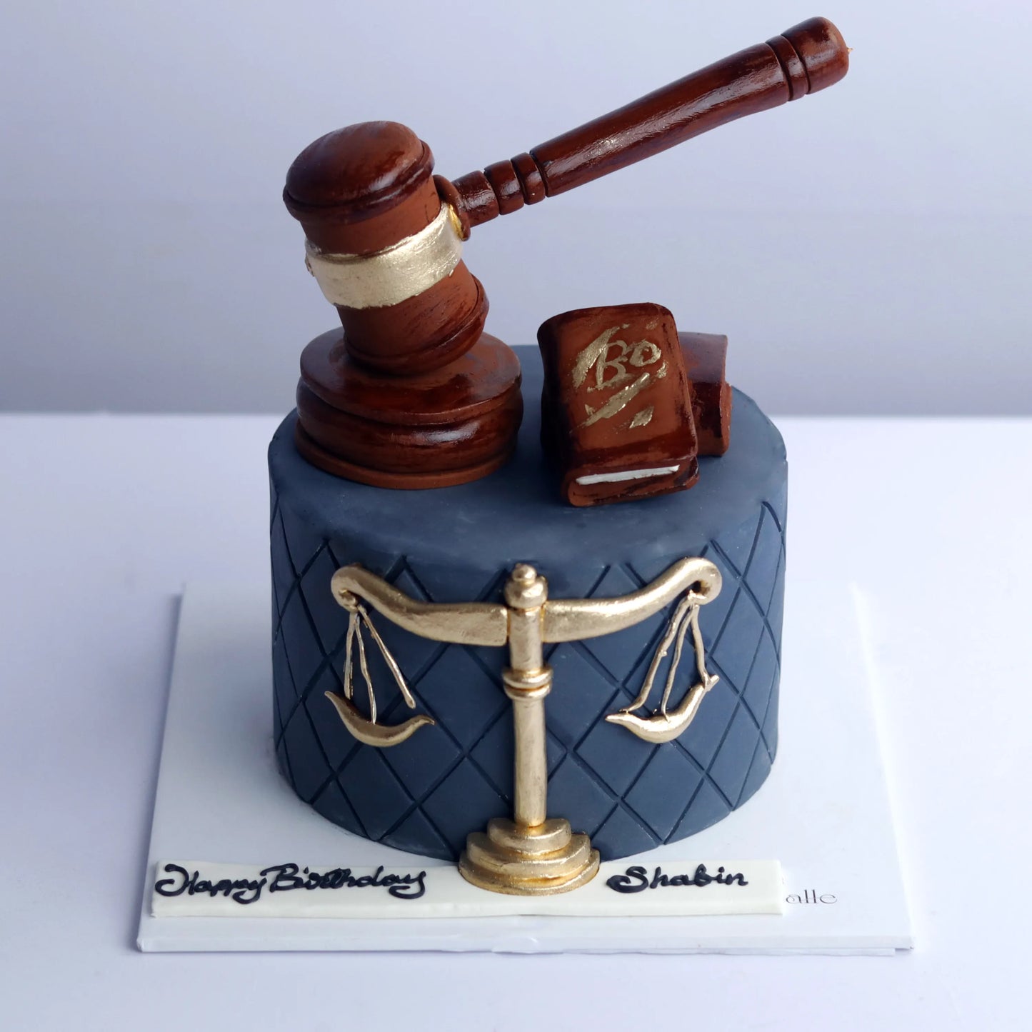 Scales of Justice Cake