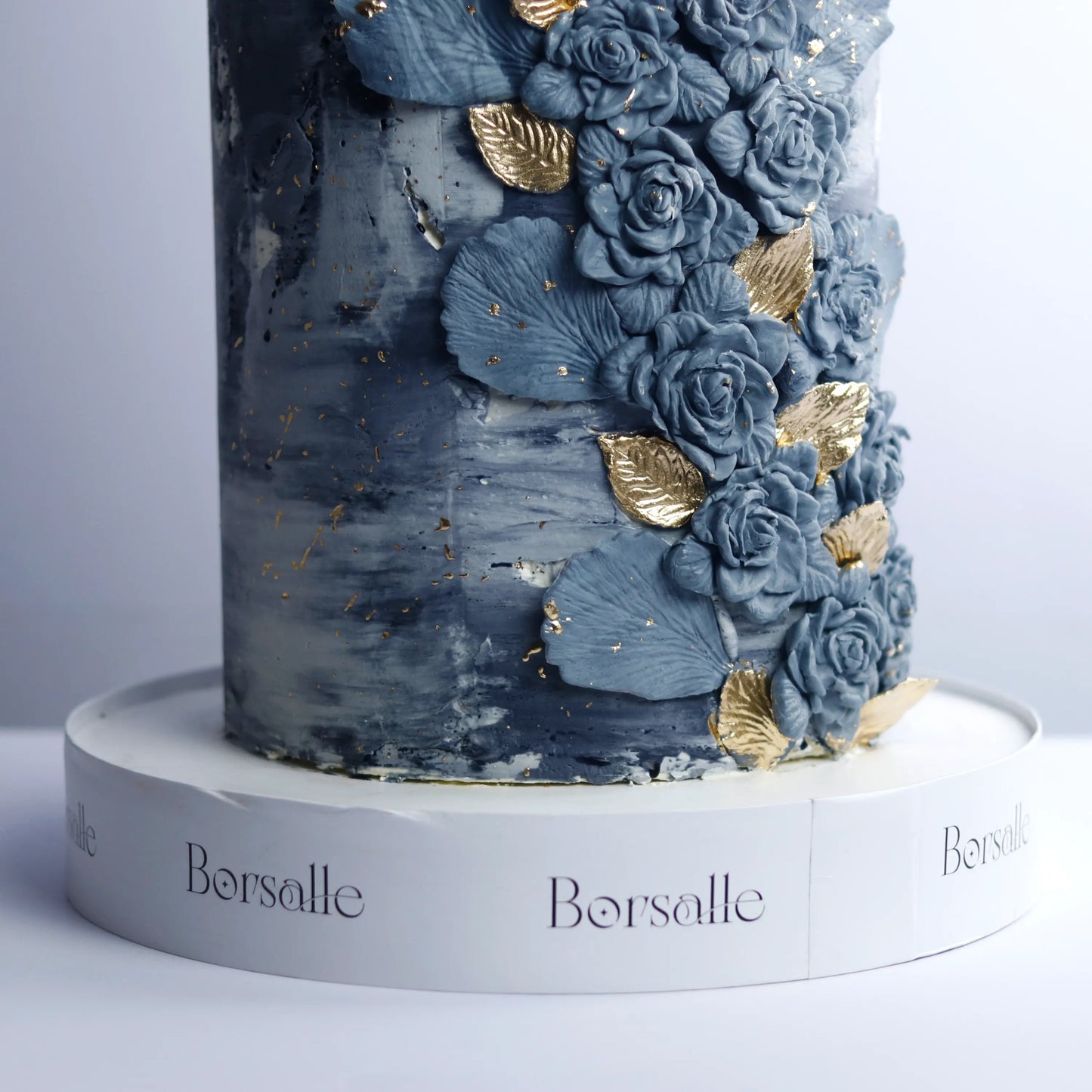 Two-Tier Gilded Nightfall Cake