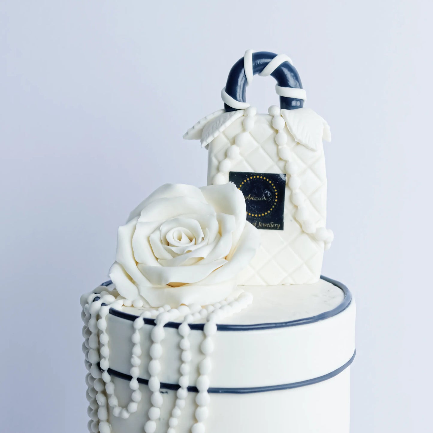 Two-Tier Ivory Celebration Cake