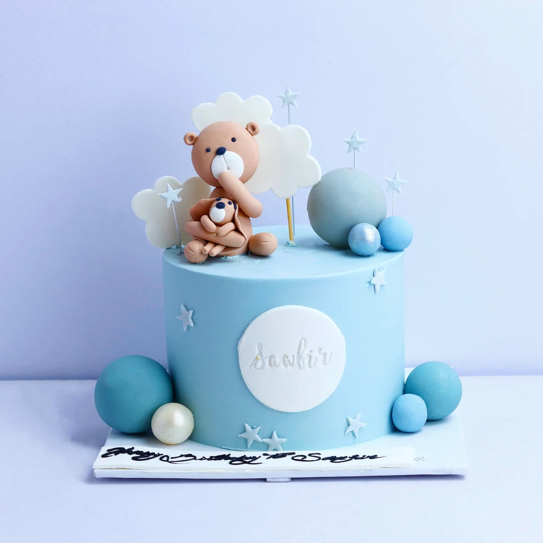 teddy Bear 1st Birthday Cake