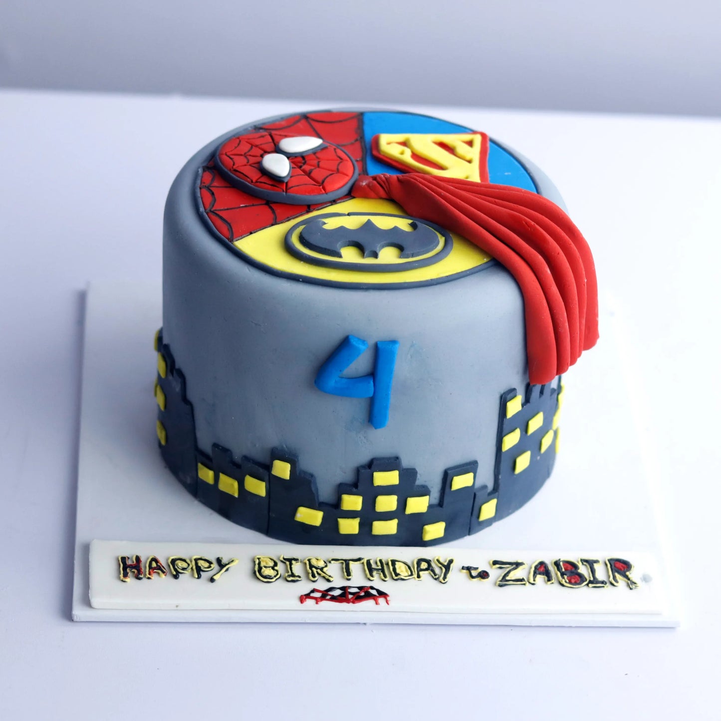 Super Heroes Unite Cake