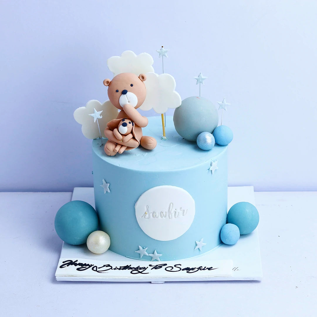 teddy Bear 1st Birthday Cake