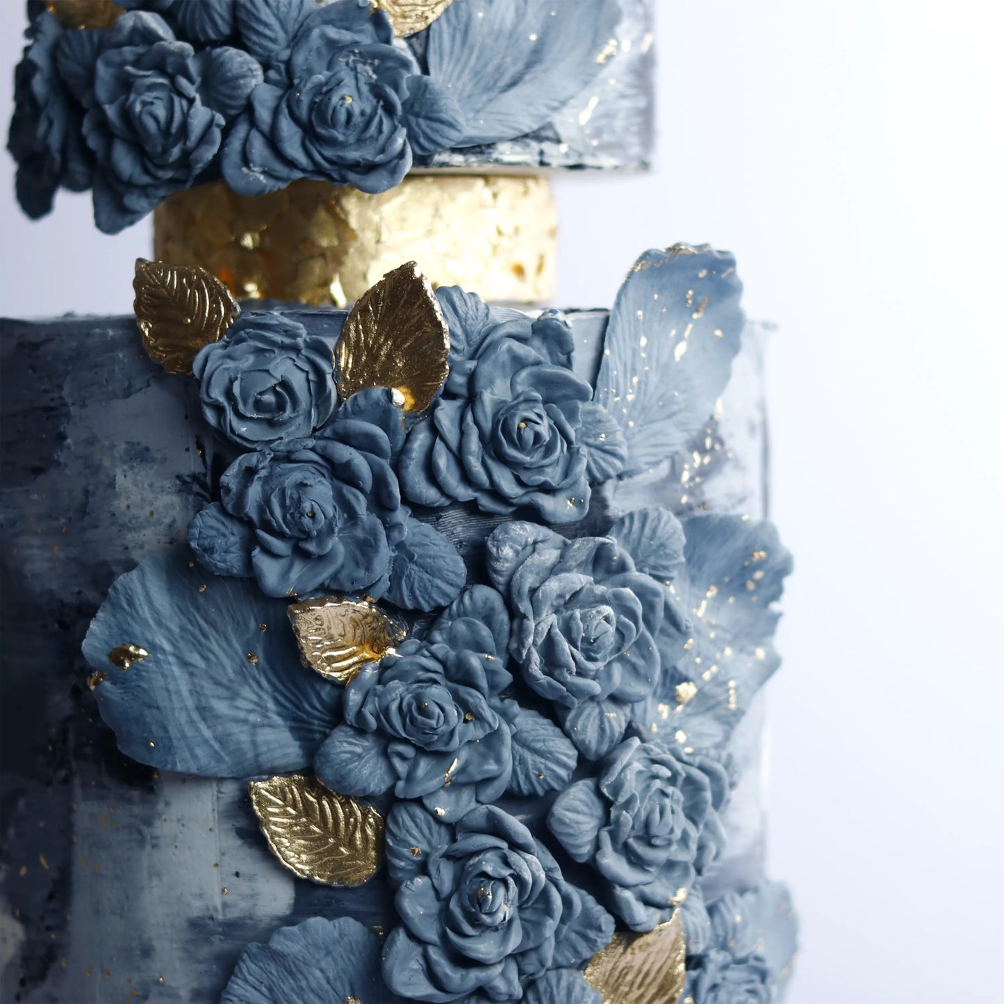 Two-Tier Gilded Nightfall Cake